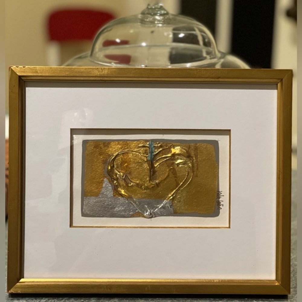 Helen Bolin Original Art heart‎ and cross